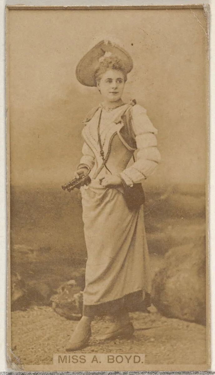 Miss A. Boyd, from the Actors and Actresses series (N45, Type 8) for Virginia Brights Cigarettes — Allen & Ginter