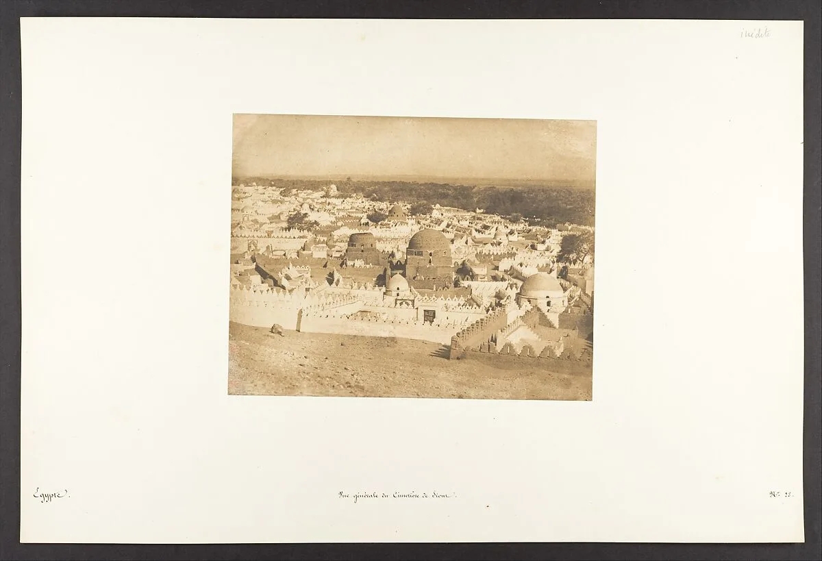 Vue générale du Cimetière de Siout — Maxime Du Camp
