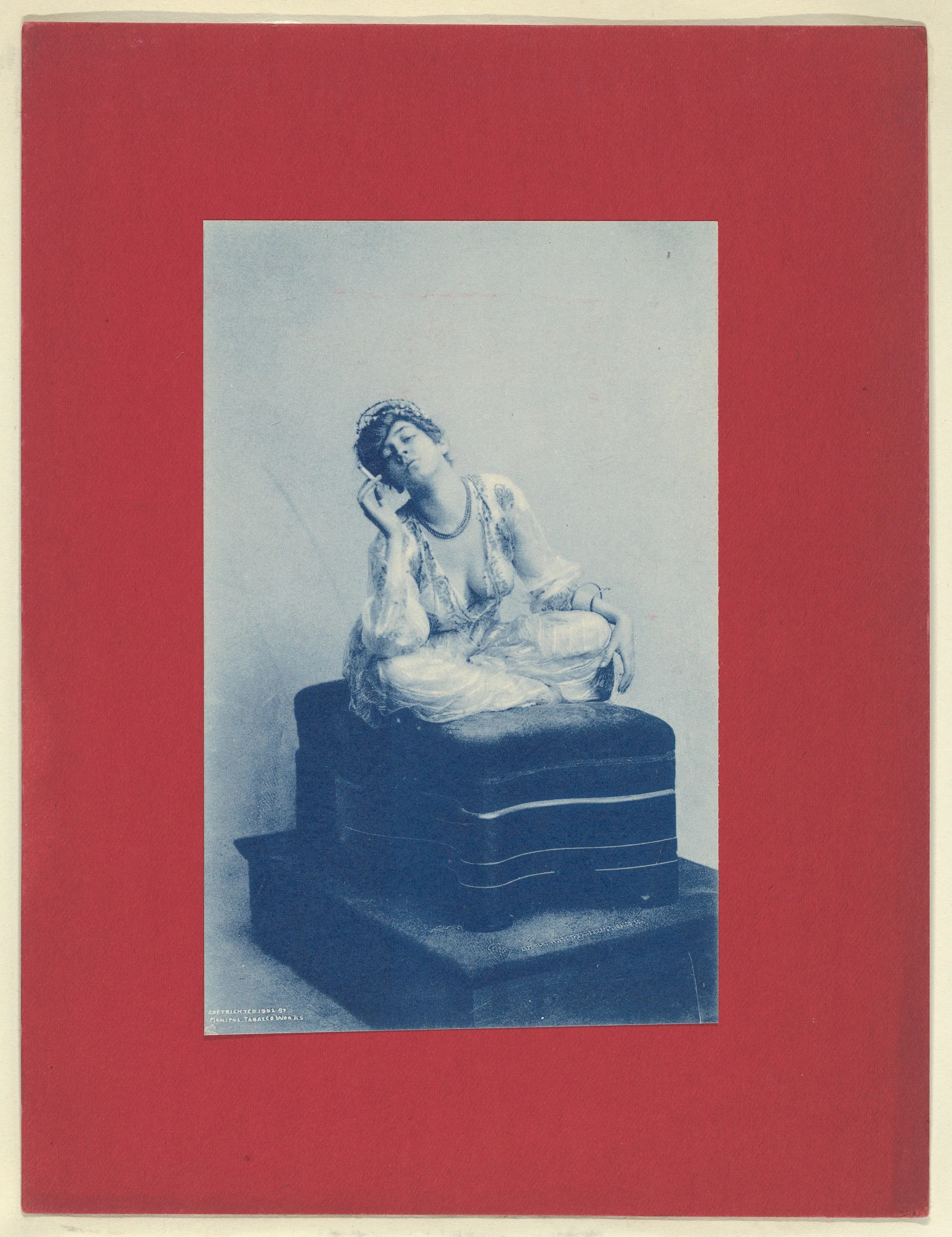 Plate 9, from Little Egypt Actresses series (T2), issued by Monopole Tobacco Works to promote Khedive Egyptian Cigarettes — Monopole Tobacco Works