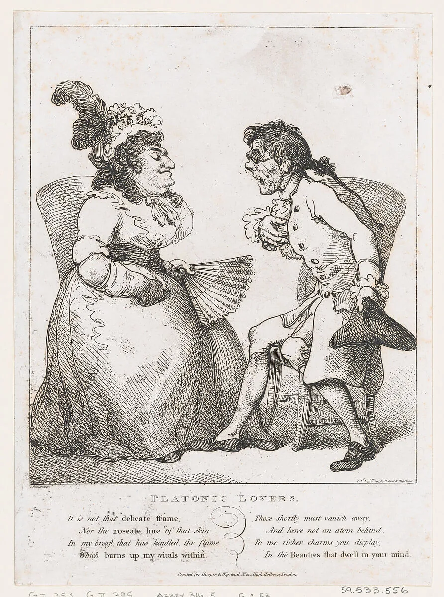 Platonic Lovers — Henry Wigstead|Thomas Rowlandson|George Murgatroyd Woodward|Samuel Hooper