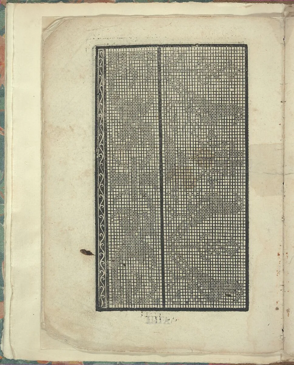 Opera Nova Universali intitulata Corona di racammi, page 4 (verso) — Giovanni Andrea Vavassore