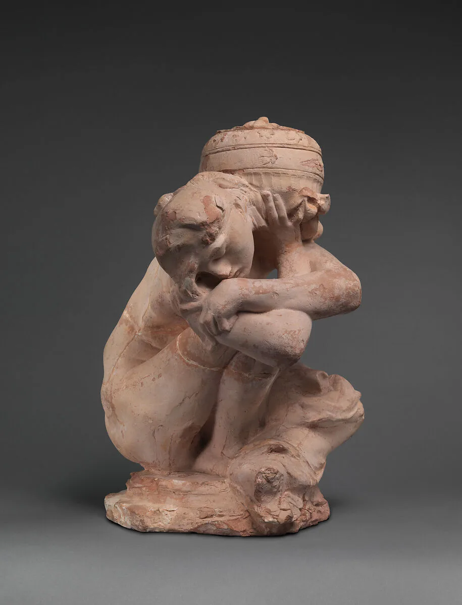 Fallen Caryatid Carrying an Urn — Auguste Rodin