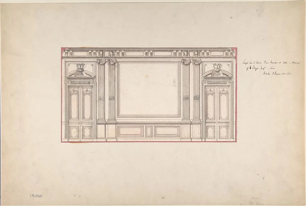 Design for Wall Panelling — Charles Monblond