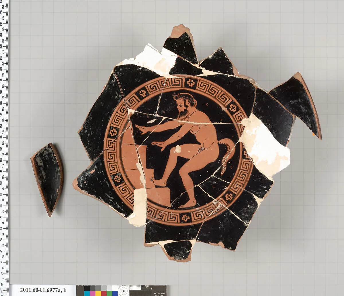 Terracotta fragments of a kylix (drinking cup) — Unknown
