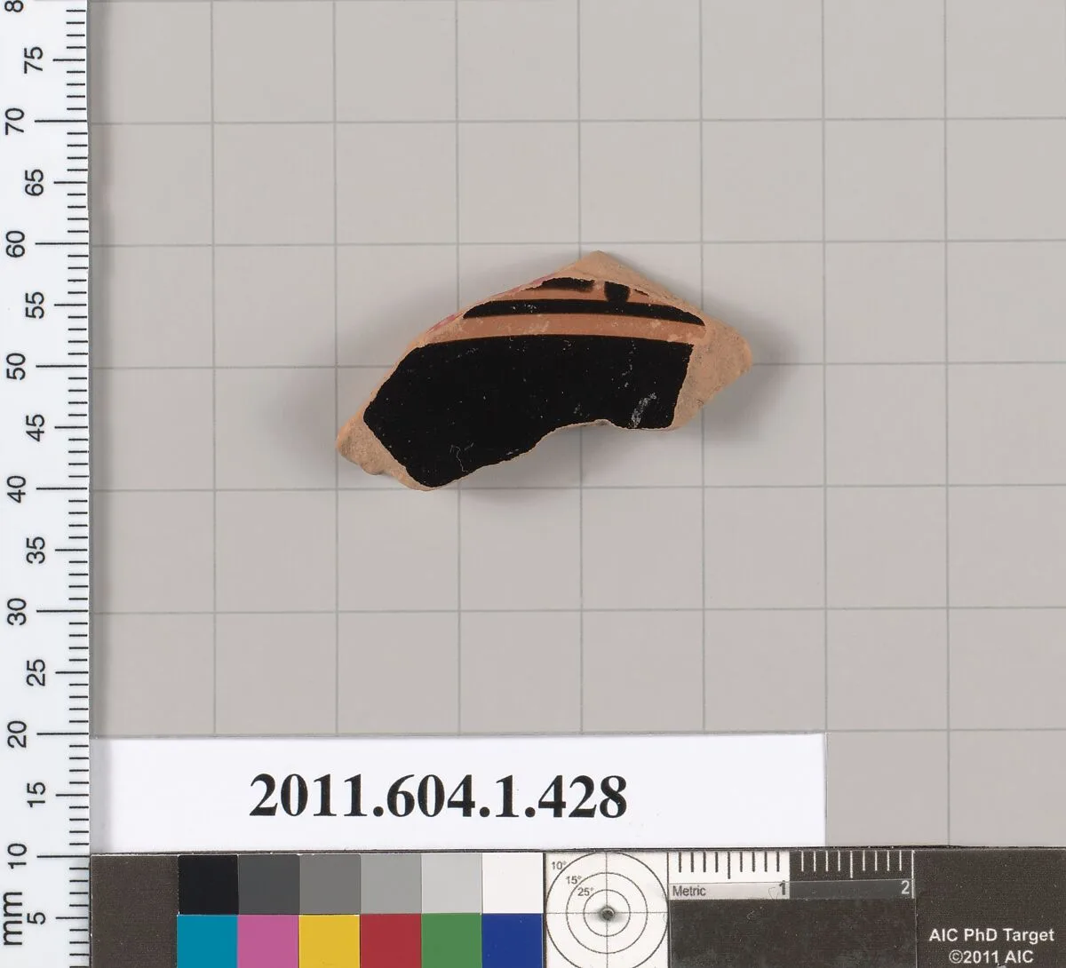 Terracotta fragment of a kylix (drinking cup) — Unknown