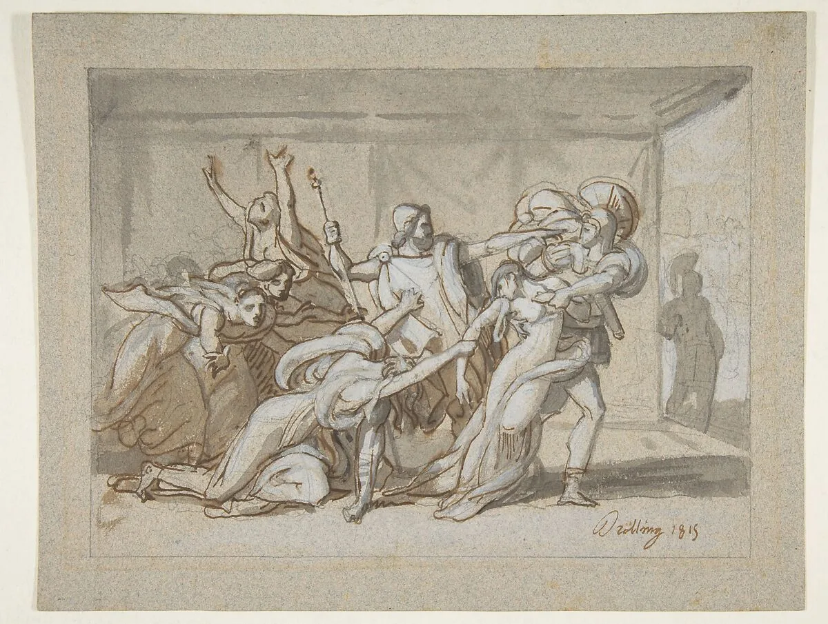 Scene from the Iliad — Michael Martin Drölling