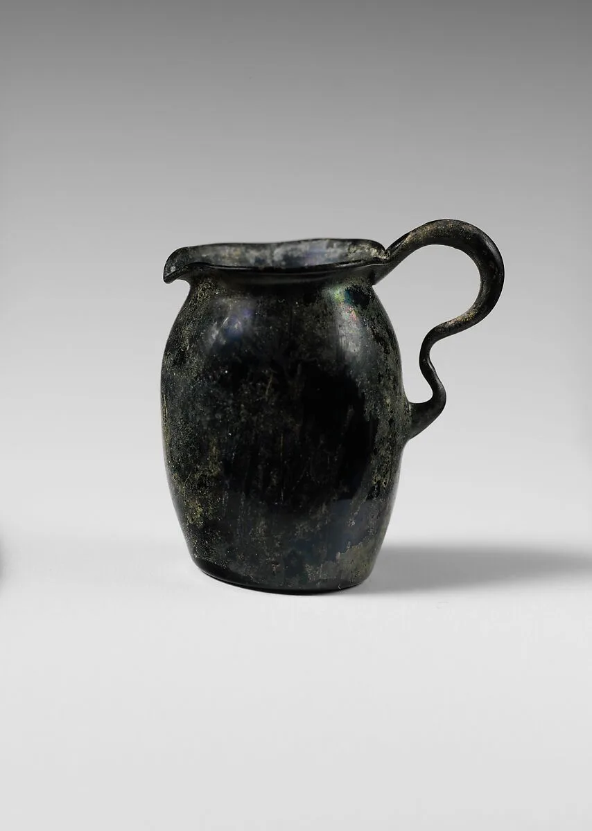 Glass miniature one-handled jug — Unknown