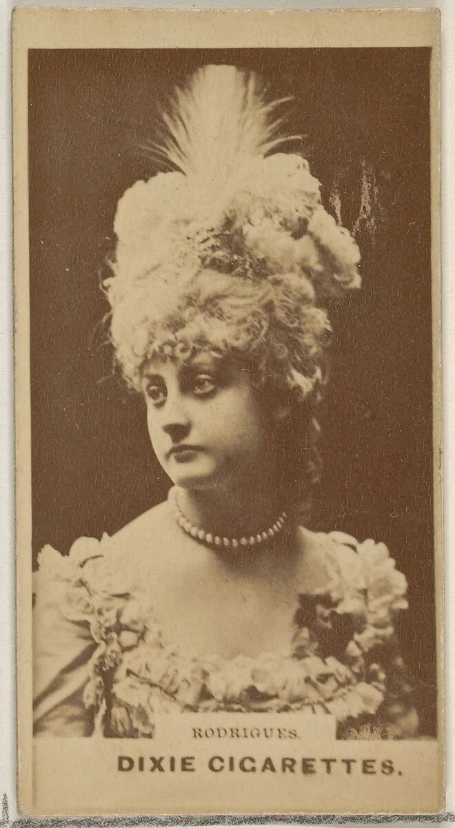 Rodrigues, from the Actors and Actresses series (N45, Type 7) for Dixie Cigarettes — Allen & Ginter