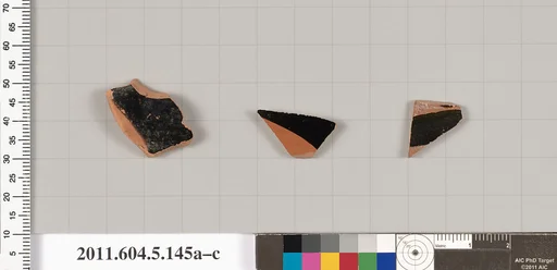 Terracotta fragments of kylikes (drinking cups)