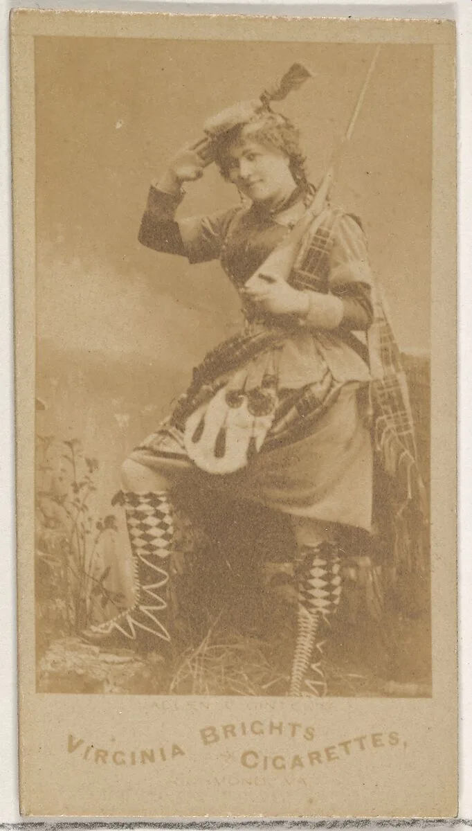 From the Actors and Actresses series (N45, Type 5) for Virginia Brights Cigarettes — Allen & Ginter