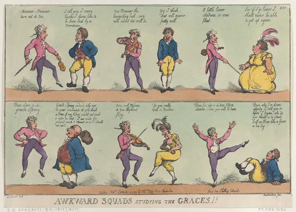 Awkward Squads Studying the Graces!! — George Murgatroyd Woodward|Thomas Rowlandson|Thomas Tegg