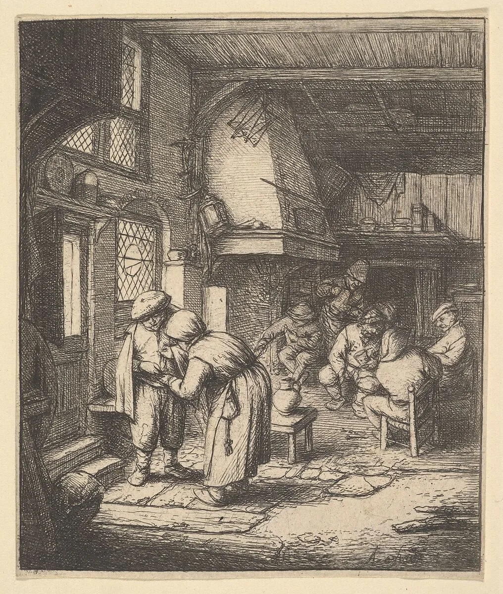 Peasant Paying his Bill — Adriaen van Ostade