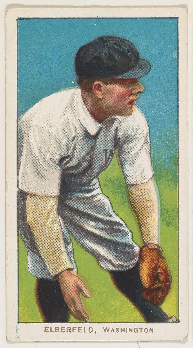 Elberfeld, Washington, American League, from the White Border series (T206) for the American Tobacco Company — American Tobacco Company