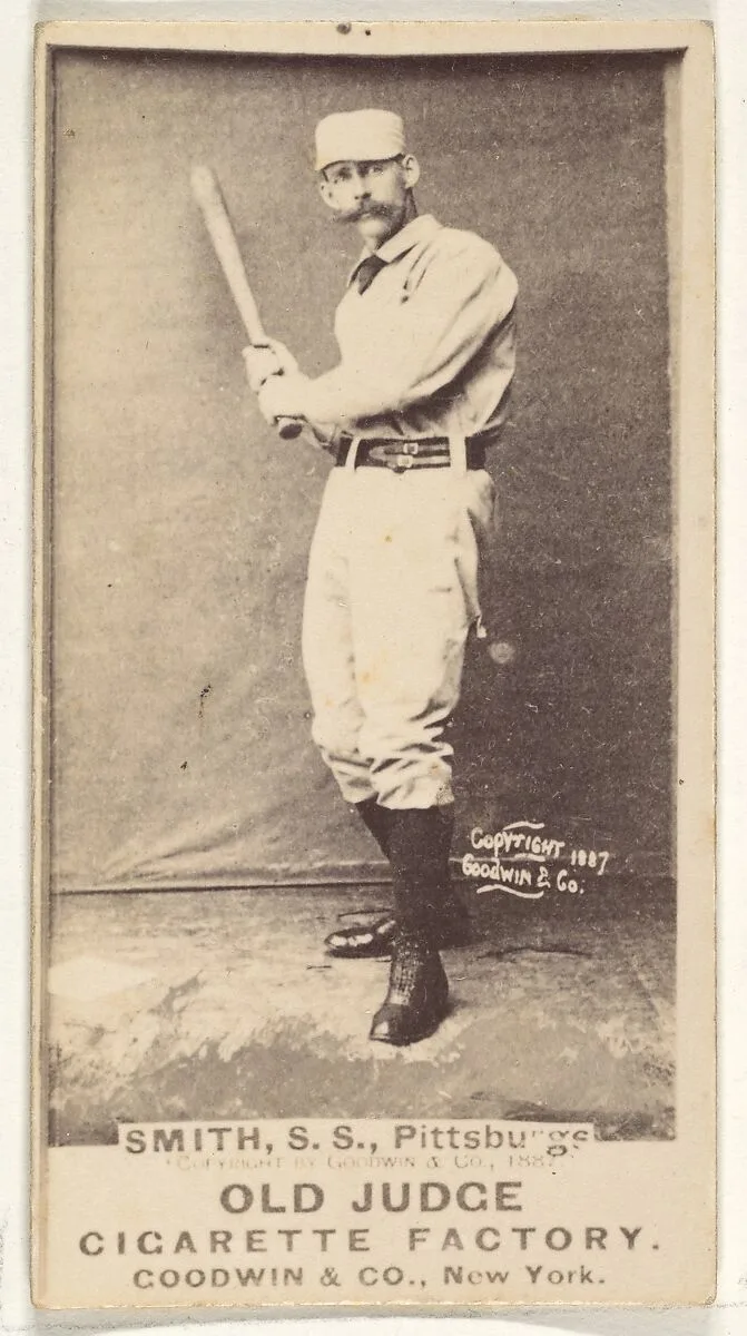 Charles Marv "Pop" Smith, Shortstop, Pittsburgh, from the Old Judge series (N172) for Old Judge Cigarettes — Goodwin & Company