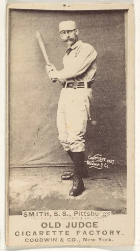 Charles Marv "Pop" Smith, Shortstop, Pittsburgh, from the Old Judge series (N172) for Old Judge Cigarettes