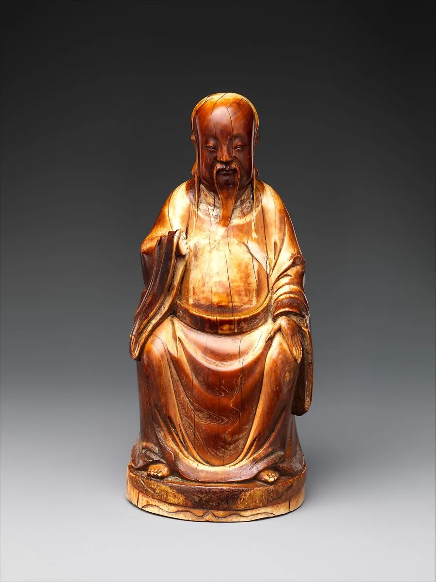 明中期 象牙雕文昌坐像|Wenchang, Stellar God of Literature — Unknown