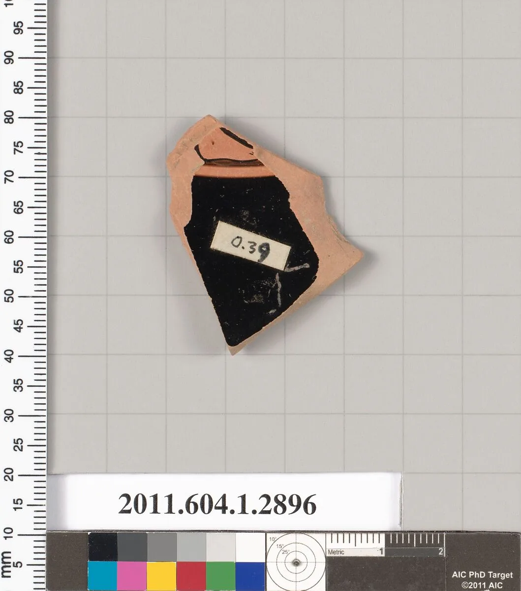 Terracotta fragment of a kylix (drinking cup) — Unknown