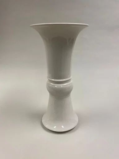 백자 고형화병 중국 청|白磁 觚形花甁 中國 淸|Gu-shaped vase