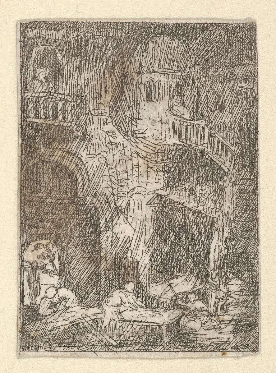 L'Escalier (The Staircase) — Rodolphe Bresdin