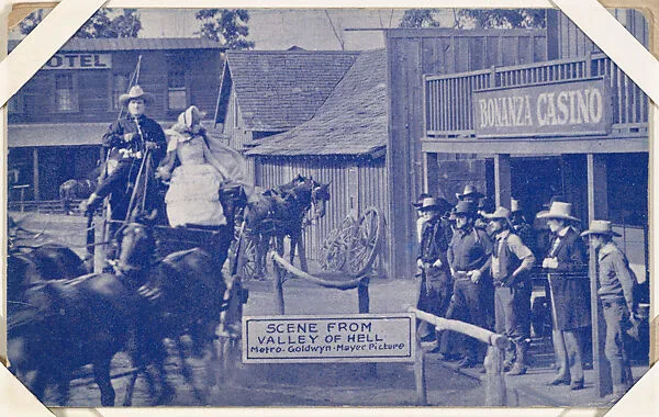 Scene from Valley of Hell from Western Stars or Scenes Exhibit Cards series (W412) — Unknown
