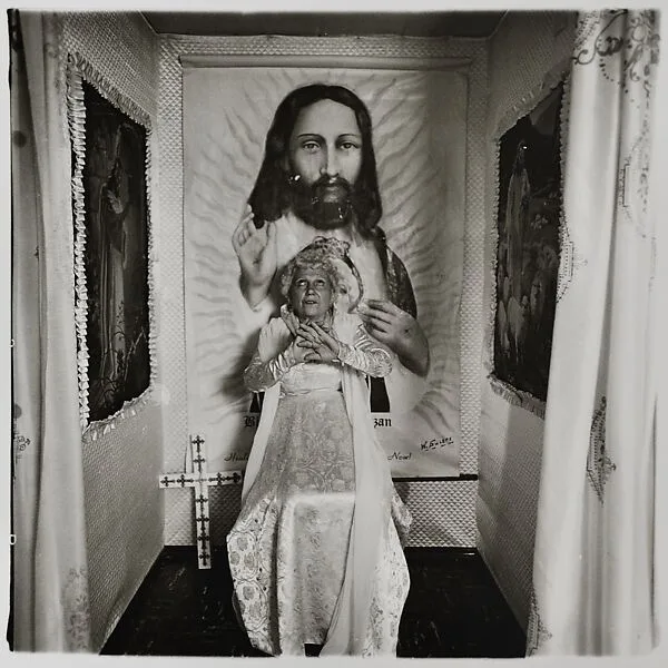 Bishop at the altar, Santa Barbara, Cal. — Diane Arbus|Neil Selkirk|Bishop Ethel Predonzan