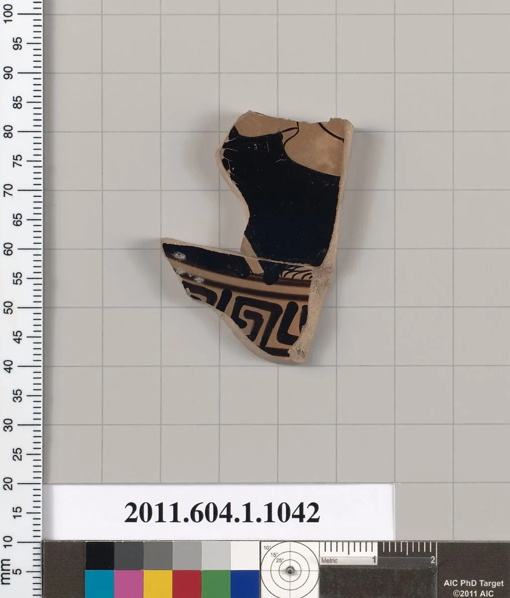 Terracotta fragment of a kylix (drinking cup) — Unknown