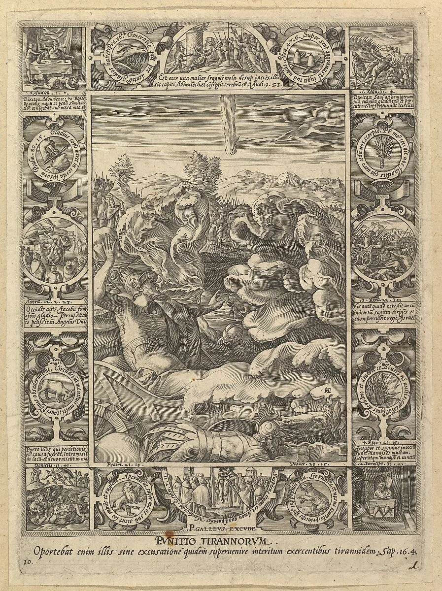 Punitio Malorum, from "Allegories of the Christian Faith, from Christian and Profane Allegories" — Hendrick Goltzius