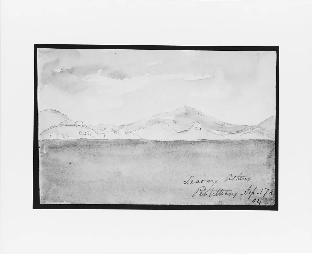 Leaving Athens (from Sketchbook) — Mary Newbold Sargent