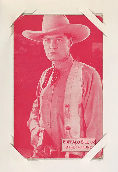 Buffalo Bill Jr. from Western Stars or Scenes Exhibit Cards series (W412) — Unknown