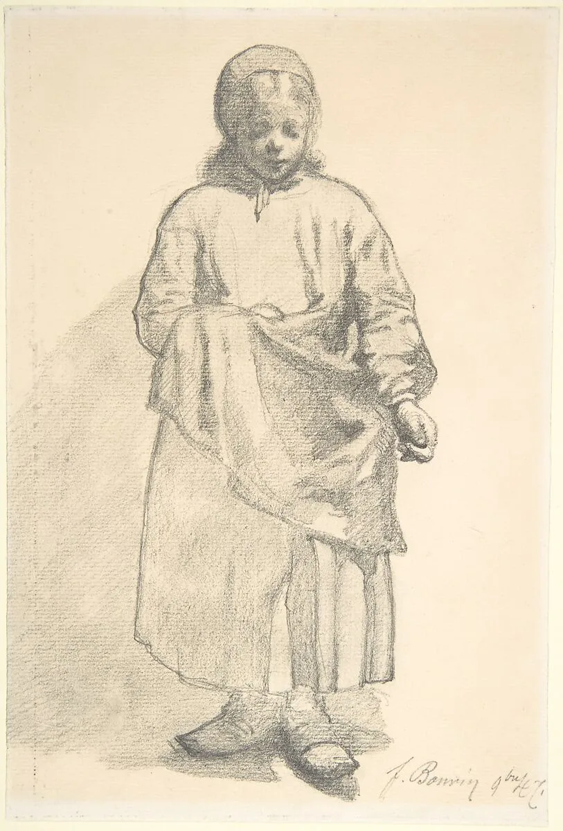Standing Peasant Girl — François Bonvin