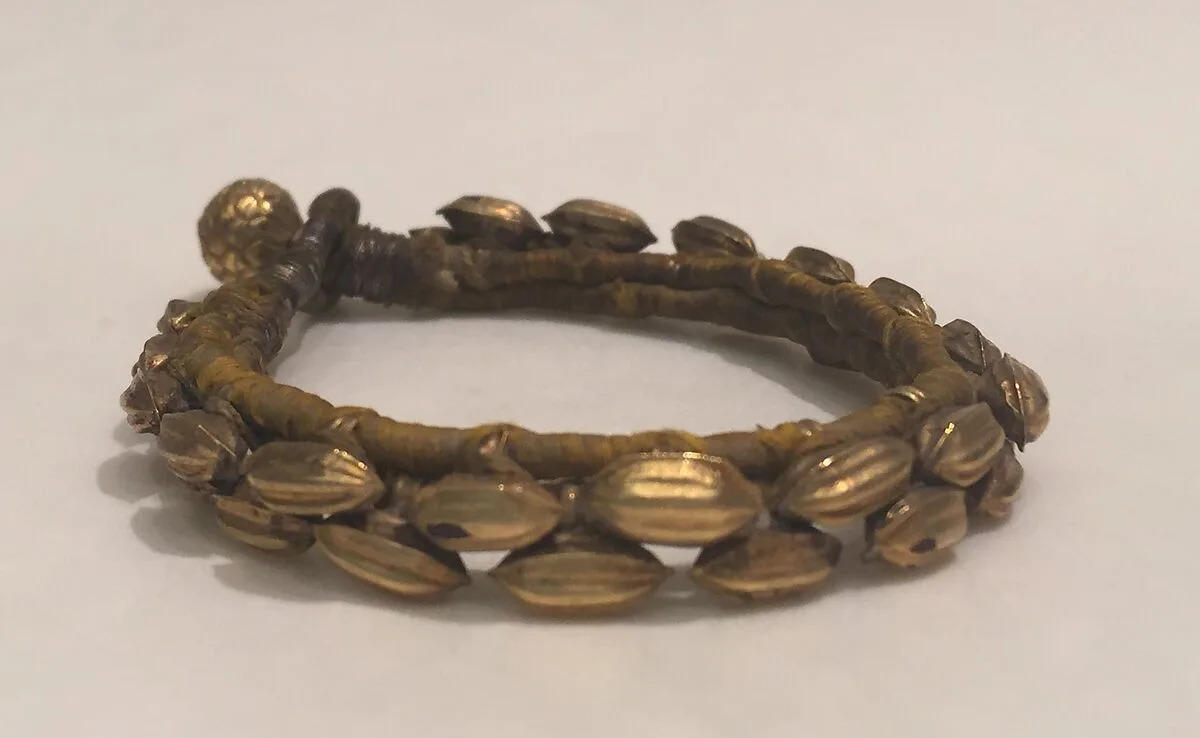 Bracelet with Seed Shaped Beads (Pahunchi), One of a Pair — Unknown