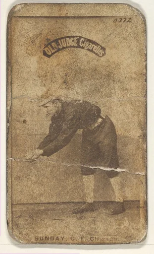 Sunday, Center Field, Chicago, from the Old Judge series (N172) for Old Judge Cigarettes