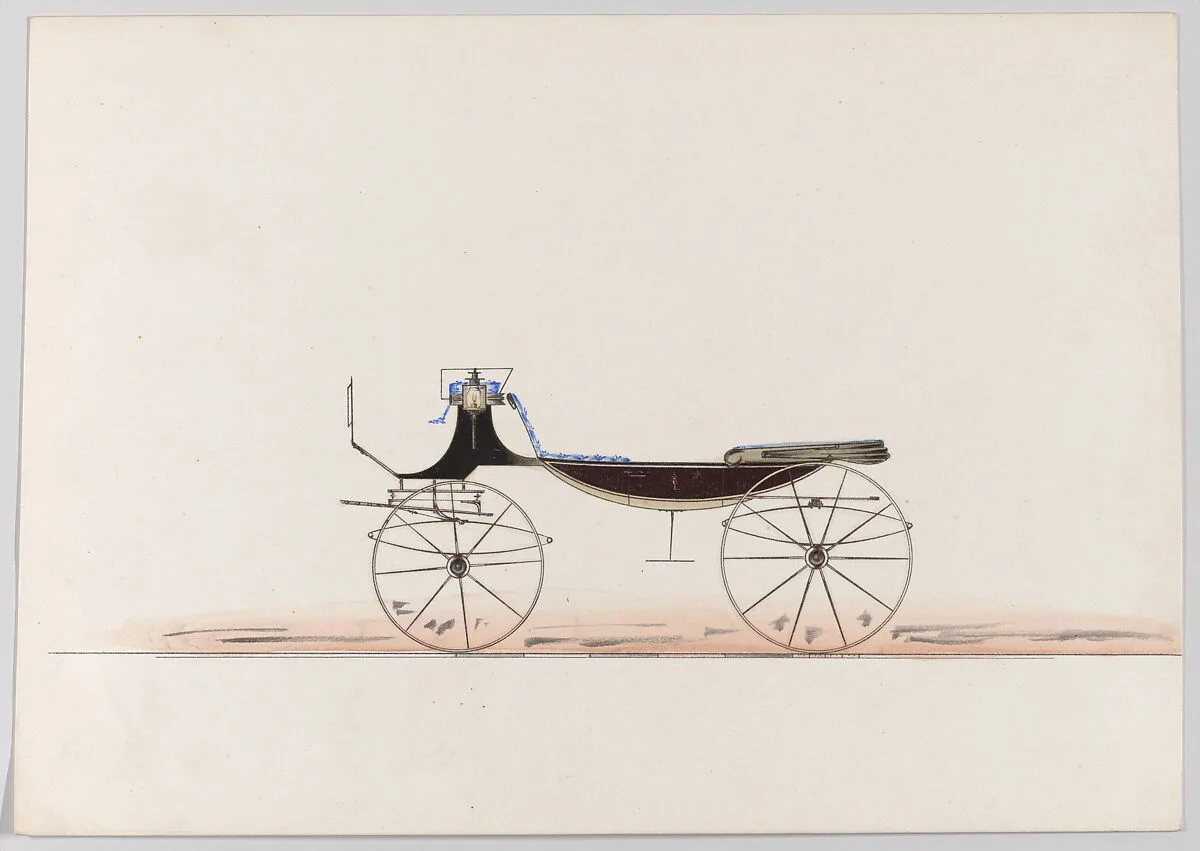 Design for Vis-à-vis "Sociable" (unnumbered) — Brewster & Co.