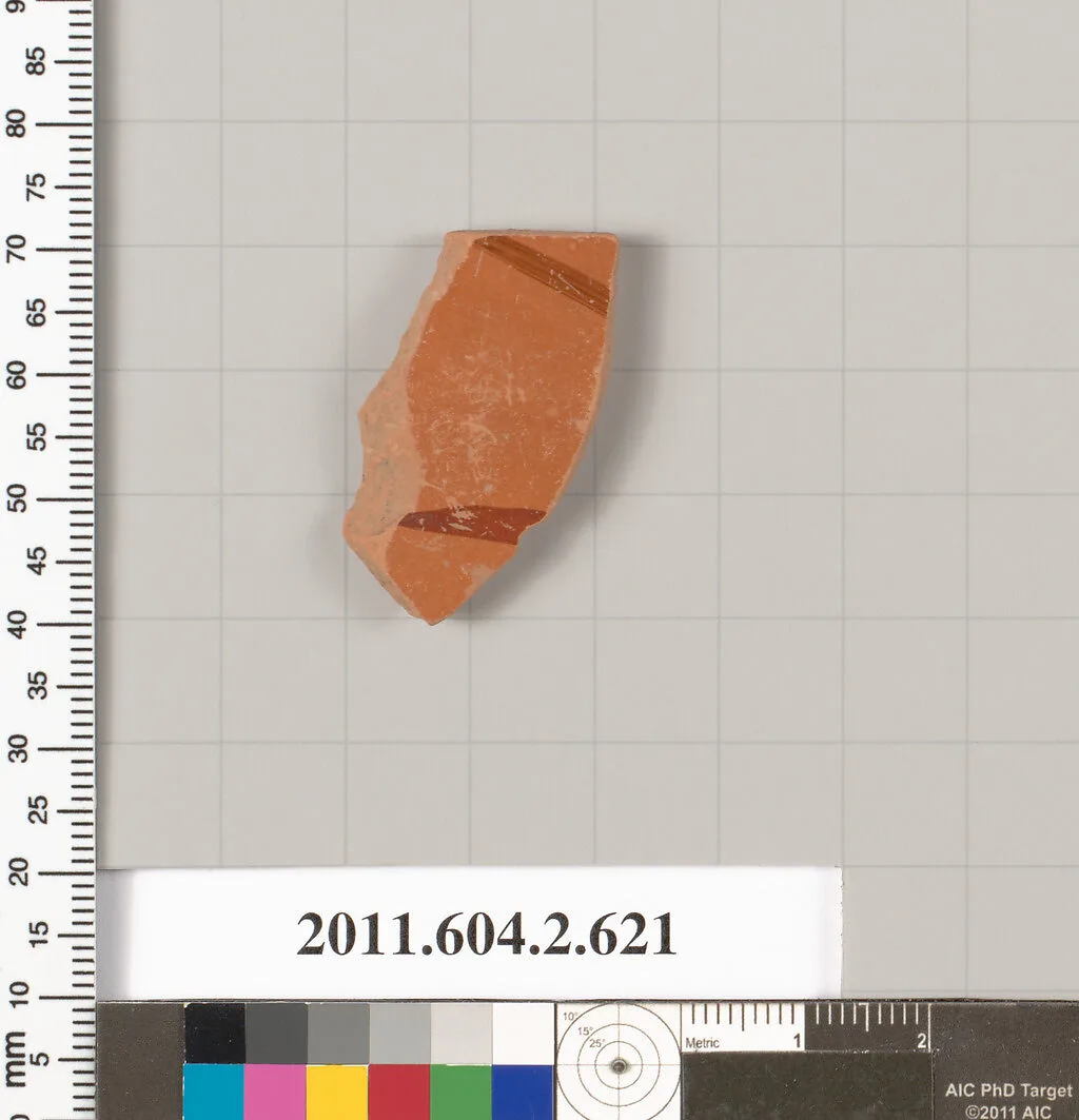 Terracotta fragment of a column-krater (bowl for mixing wine and water) — Unknown