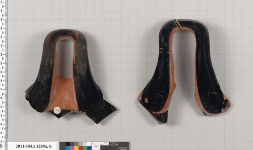 Terracotta fragments of kylikes (drinking cups)
