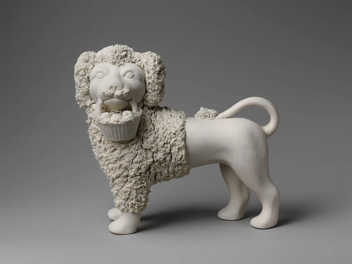 Standing poodle — United States Pottery Company