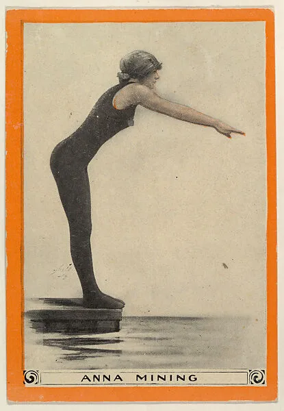 Anna Mining, No. 56, Swimming as a Sport, from the Champion Women Swimmers series (T221), issued by Pan Handle Scrap — Pan Handle Scrap Company