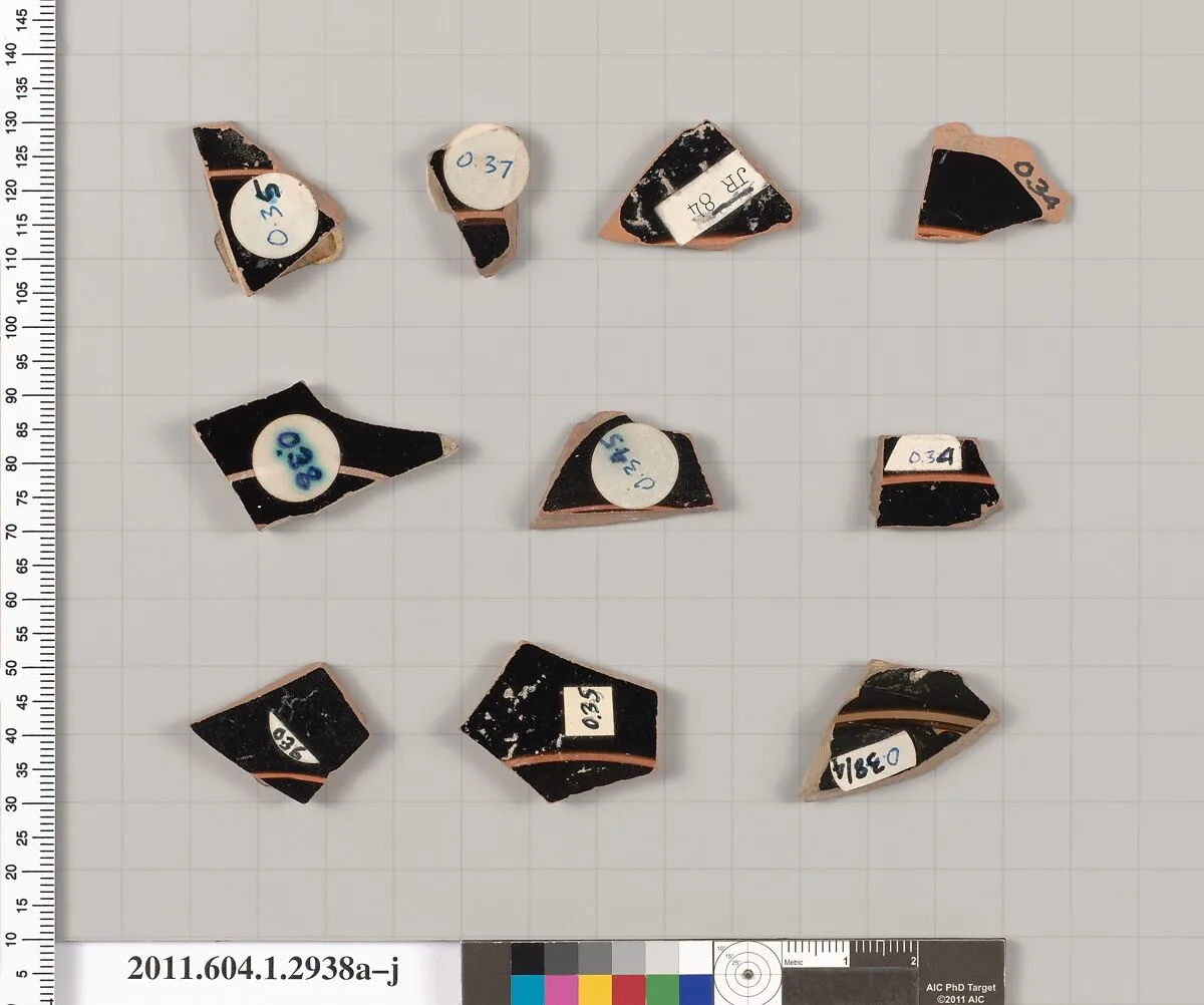 Terracotta fragments of kylikes (drinking cups) — Unknown