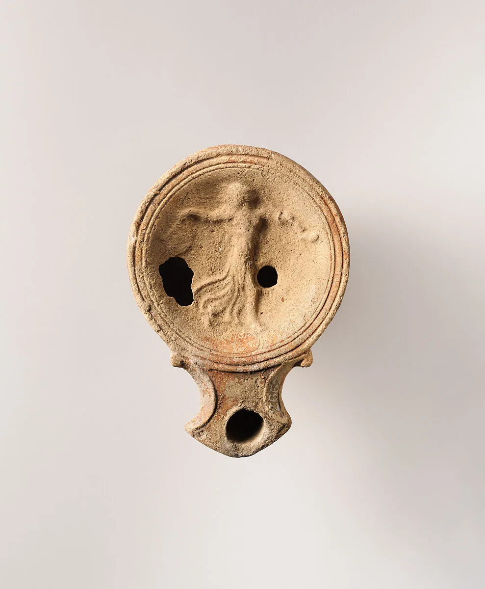 Terracotta oil lamp — Unknown