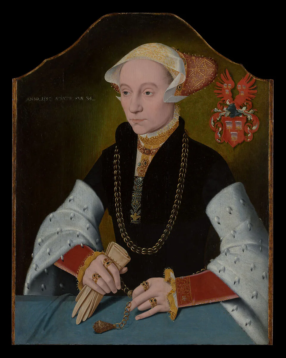 Portrait of a Woman of the Slosgin Family of Cologne — Barthel Bruyn the Younger