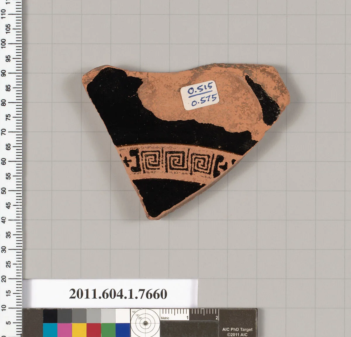 Terracotta fragment of a kylix (drinking cup) — Unknown