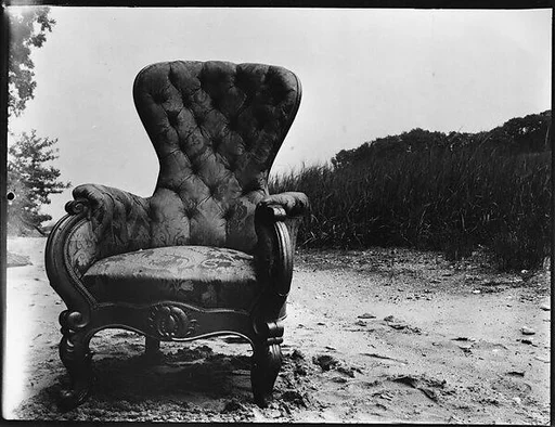 ["Bishop's Chair" on Beach at Old Field, Long Island, New York]