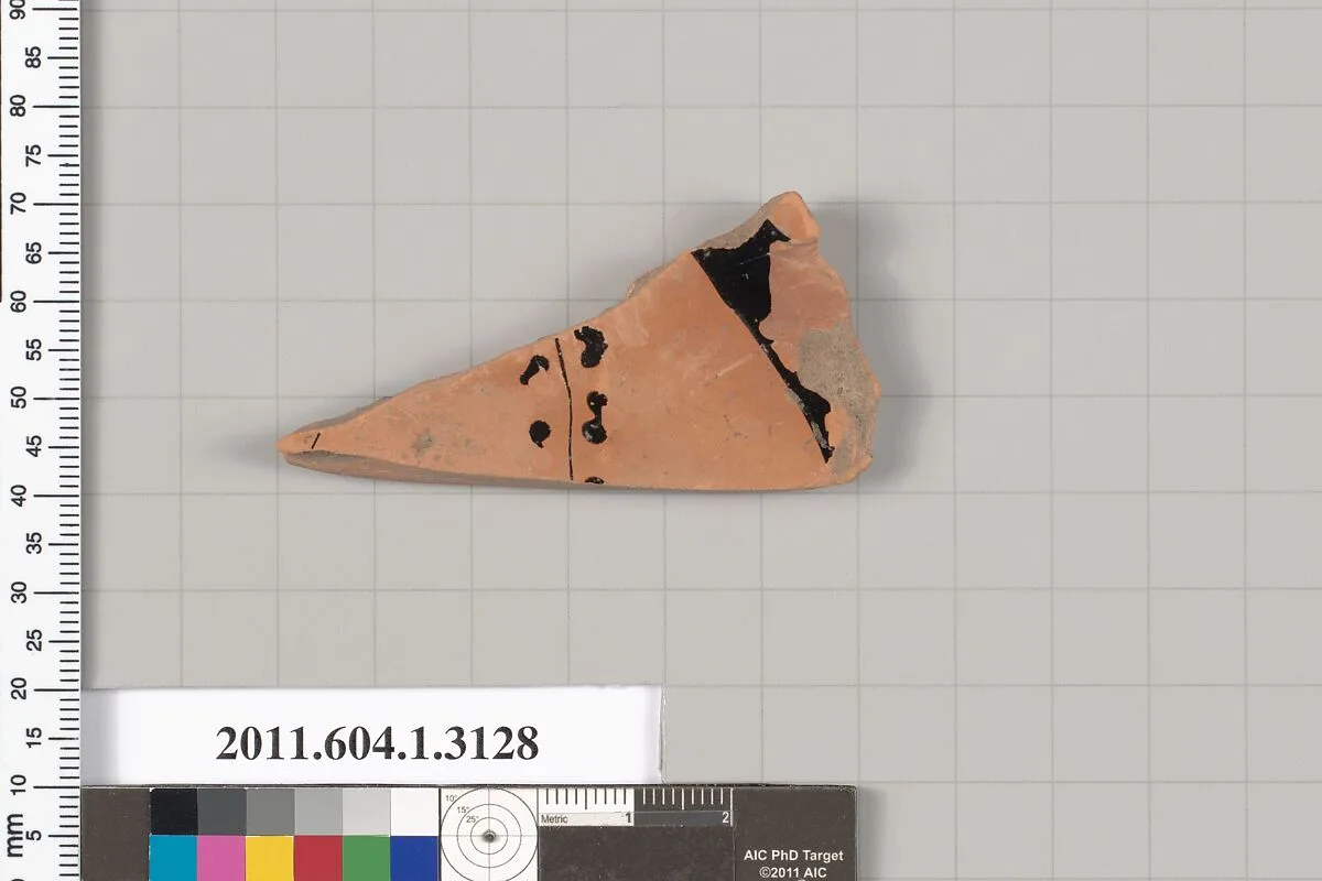 Terracotta fragment of a kylix (drinking cup) — Unknown