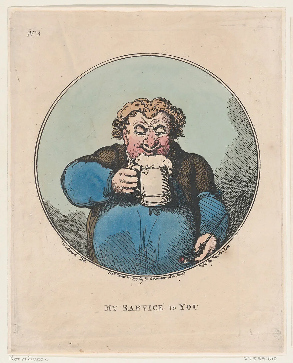 My Service To You — Rudolph Ackermann, London|Thomas Rowlandson|George Murgatroyd Woodward