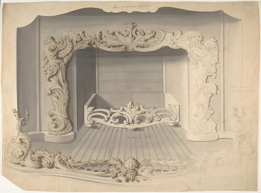 Iron Grate with Acanthus Ornament
