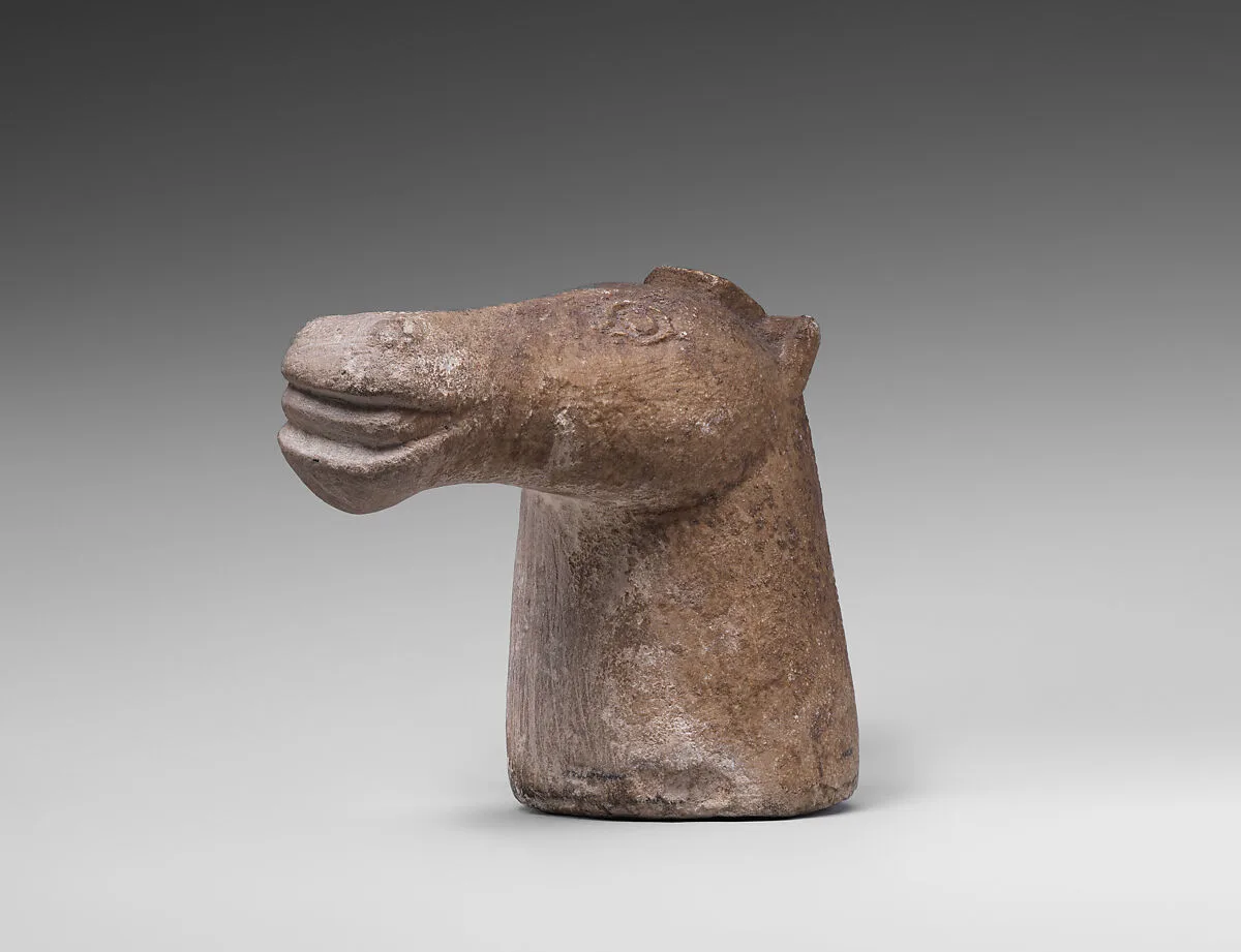 Horse-headed pestle (?) — Unknown