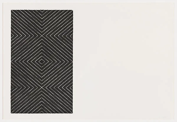 Gezira, from "Black Series II" — Frank Stella|Gemini G.E.L.