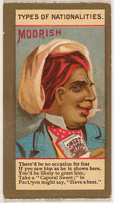 Moorish, from Types of Nationalities (N240) issued by Kinney Bros. — Kinney Brothers Tobacco Company