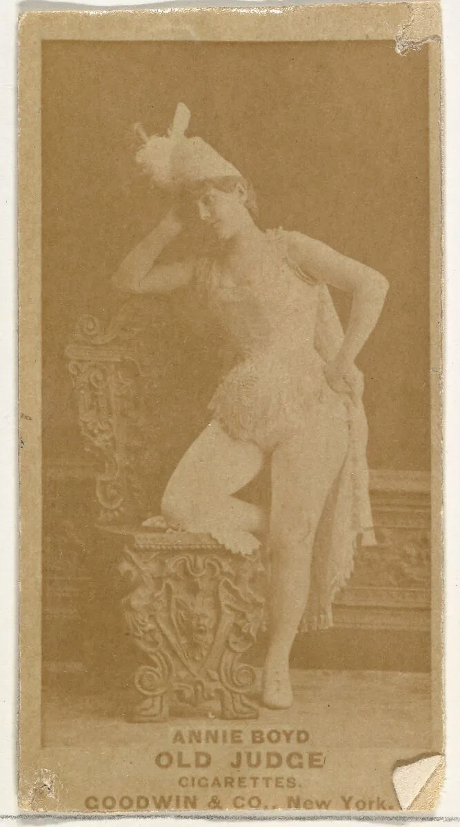 Annie Boyd, from the Actors and Actresses series (N171) for Old Judge Cigarettes — Goodwin & Company