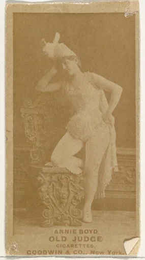 Annie Boyd, from the Actors and Actresses series (N171) for Old Judge Cigarettes